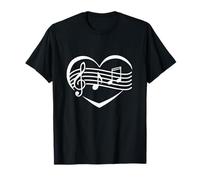 Design cœur pour Musiciens et Amateurs de Musique T-Shirt