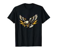 Design d'aigle Dynamique avec Motif d'Éclairs T-Shirt