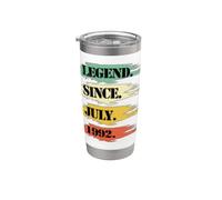 Design d'anniversaire légendaire depuis juillet 1992 rétro Gobelet isotherme en acier inoxydable double paroi