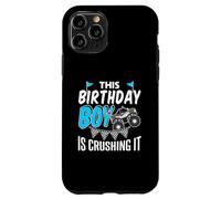 Design d'anniversaire Monster Truck pour garçons et enfants Coque pour iPhone 11 Pro