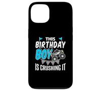 Design d'anniversaire Monster Truck pour garçons et enfants Coque pour iPhone 13