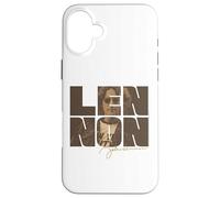Design d'art Photographique rétro John Lennon Coque pour iPhone 16 Plus