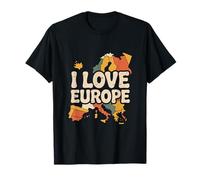 Design d'aventure cartographique « J'aime l'europe » T-Shirt