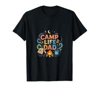 Design d'aventure en Plein air Camp Life Dad T-Shirt