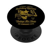 Design d'avion Vintage Warbirds Forever PopSockets PopGrip Adhésif