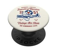 Design d'avion Vintage Warbirds Forever PopSockets PopGrip Adhésif
