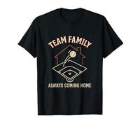Design de Baseball Vintage Home Run Family T-Shirt