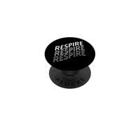 Design de Bien-être français Respire Breathe Mindful PopSockets PopGrip Adhésif