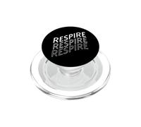 Design de Bien-être français Respire Breathe Mindful PopSockets PopGrip pour MagSafe