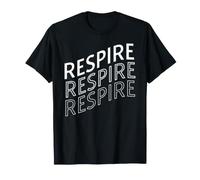 Design de Bien-être français Respire Breathe Mindful T-Shirt