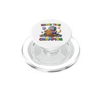 Design de Biscuit en Forme de Robot Snack Time Champion Block PopSockets PopGrip pour MagSafe