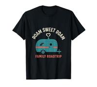 Design de Camping-Car Vintage Roam Sweet Roam pour Road Trip en Famille T-Shirt