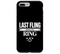 Design de célébration de l'enterrement de Vie de Jeune Fille « Last Fling Before The Ring » Coque pour iPhone 7 Plus/8 Plus