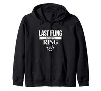 Design de célébration de l'enterrement de Vie de Jeune Fille « Last Fling Before The Ring » Sweat à Capuche