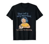 Design de centre d'appels humoristique avec support client T-Shirt