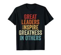 Design de citation de motivation Great Leaders Inspire Greatness T-Shirt