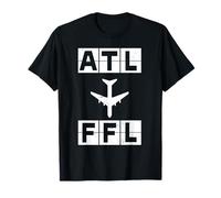 Design de Code d'aéroport d'itinéraire ATL à FLL T-Shirt