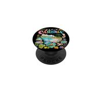 Design de Collage Naturel de Monuments côtiers de la Californie PopSockets PopGrip Adhésif