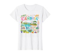Design de Collage Naturel de Monuments côtiers de la Californie T-Shirt Graphique avec Valeur