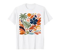 Design de Collage sur la Nature pour des Vacances à la Plage sur T-Shirt