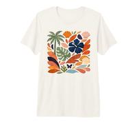 Design de Collage sur la Nature pour des Vacances à la Plage sur T-Shirt Haut de Gamme