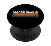 Design de Coucher de Soleil sur la Plage de Marco Island en Floride Tropicale en Floride PopSockets PopGrip Adhésif