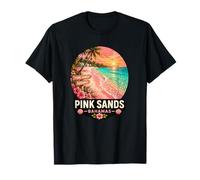 Design de Coucher de Soleil sur la Plage Tropicale de Sands Bahamas T-Shirt