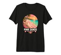 Design de Coucher de Soleil sur la Plage Tropicale de Sands Bahamas T-Shirt Haut de Gamme