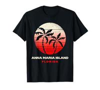 Design de Coucher de Soleil sur l'île Anna Maria en Floride T-Shirt