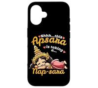 Design de Danseuse d'Apsara cambodgienne Mignonne et endormie Coque pour iPhone 16