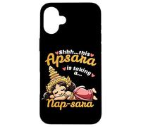 Design de Danseuse d'Apsara cambodgienne Mignonne et endormie Coque pour iPhone 16 Plus