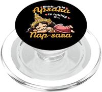 Design de Danseuse d'Apsara cambodgienne Mignonne et endormie PopSockets PopGrip pour MagSafe