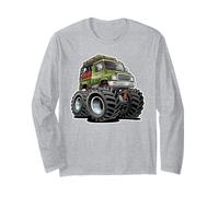 Design de Dessin animé de Camion de Camping-Cars 4x4 Offroad Overlanding Manche Longue
