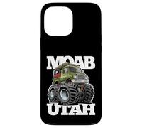 Design de Dessin animé de Camion de Camping-Cars Tout-Terrain Moab Utah 4x4 Coque pour iPhone 13 Pro Max
