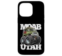 Design de Dessin animé de Camion de Camping-Cars Tout-Terrain Moab Utah 4x4 Coque pour iPhone 14 Pro Max