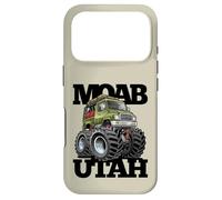 Design de Dessin animé de Camion de Camping-Cars Tout-Terrain Moab Utah 4x4 Coque pour iPhone 17 Pro