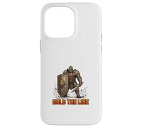 Design de Discipline Hold The Line Warrior Strength Coque pour iPhone 14 Pro Max