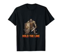 Design de Discipline Hold The Line Warrior Strength T-Shirt