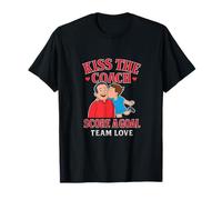Design de Fan de Football « Kiss The Coach Score a Goal » T-Shirt