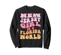 Design de Fille fière Juste Une Fille du New Jersey dans Un Monde de Floride Sweatshirt