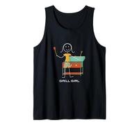 Design de Grill féminin Amusant, Fille BBQ Barbecue Débardeur