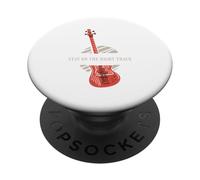 Design de Guitariste rétro « Stay on The Right Track », Cadeau PopSockets PopGrip Adhésif