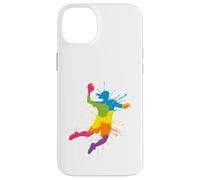 Design de Handball aux Couleurs Vives pour Les Amateurs d'esprit d'équipe Coque pour iPhone 14 Plus