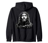 Design de Jésus couronné pour la Foi chrétienne Sweat à Capuche