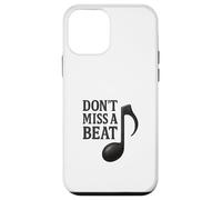 Design de Jeu de Mots « Don't Miss a Beat Music Note » Coque pour iPhone 12 Mini