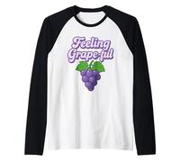 Design de Jeu de Mots en Grape Raisin Manche Raglan