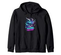 Design de Jeu Fantastique Dragon Gamer Cyber Style Sweat à Capuche
