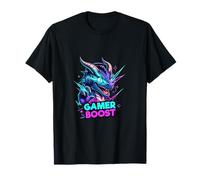 Design de Jeu Fantastique Dragon Gamer Cyber Style T-Shirt