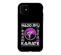Design de karaté Wado-RYU avec Kanji et Karateka Coque pour iPhone 11