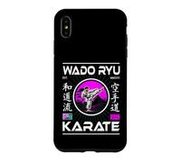Design de karaté Wado-RYU avec Kanji et Karateka Coque pour iPhone XS Max